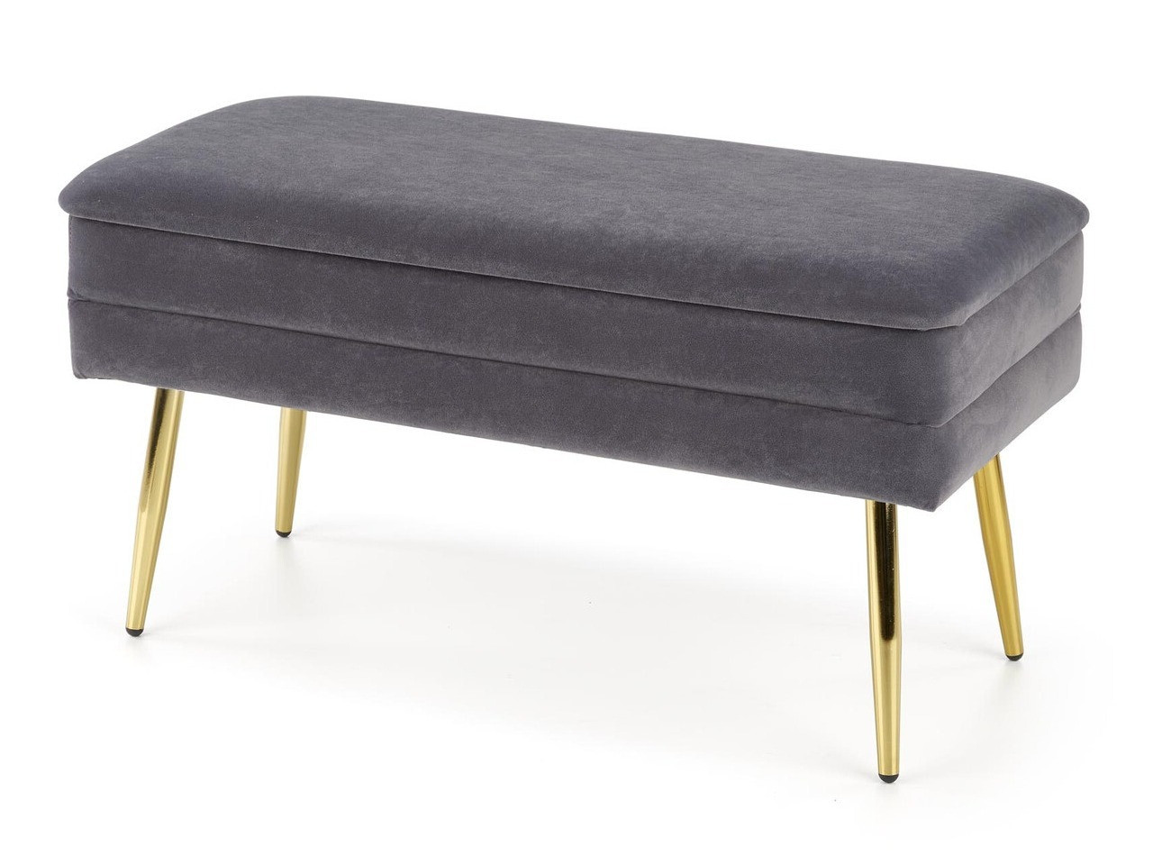 Panca imbottita Houston 1255 (Grigio + D'oro)