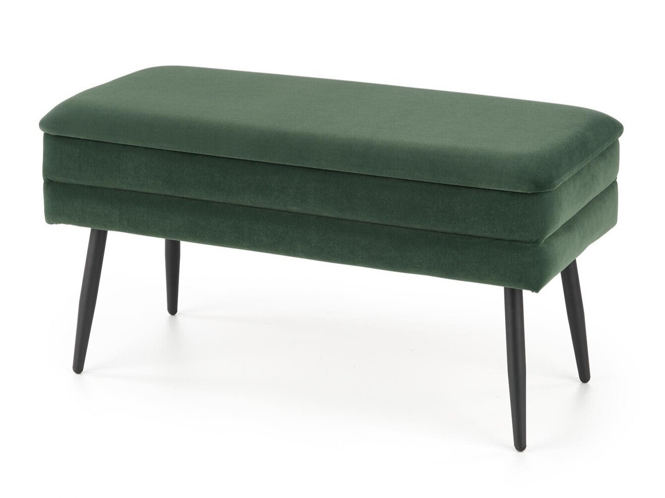 Panca morbida Houston 1255 (Verde scuro + Nero)