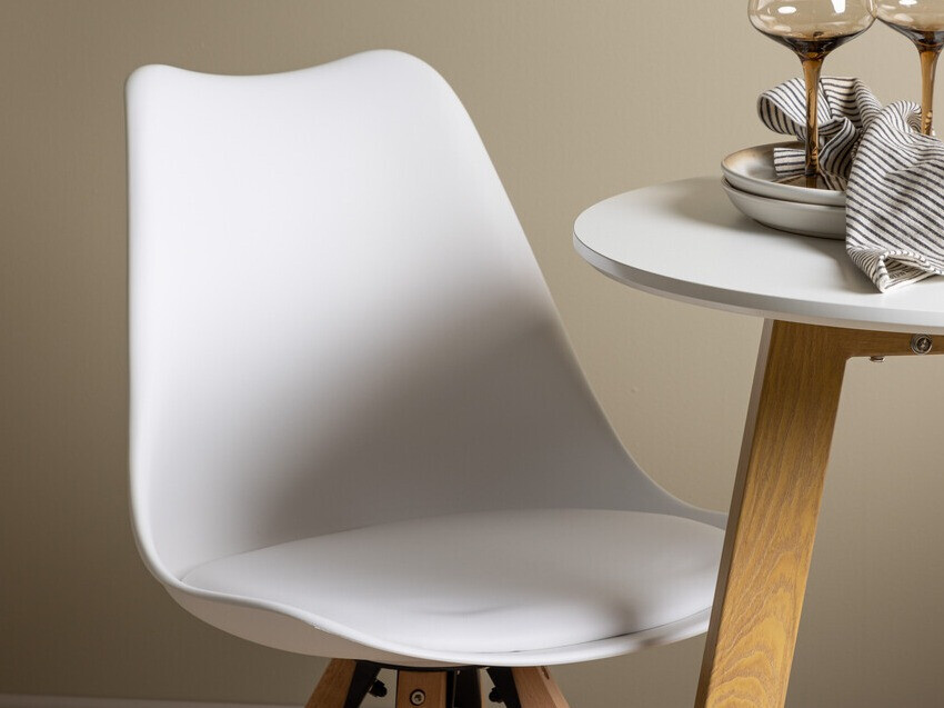 Set sala da pranzo Dallas 3781 (Bianco + Nocciola)