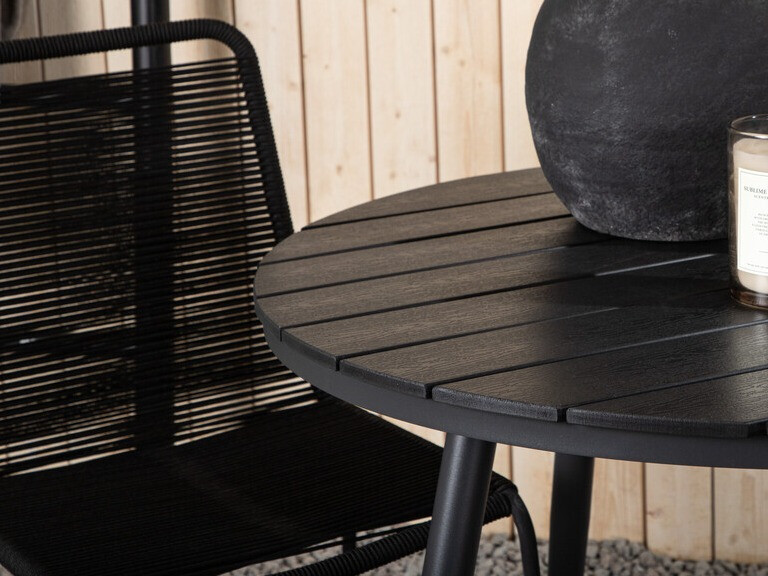 Tavolo e sedie set Dallas 3782 (Nero)