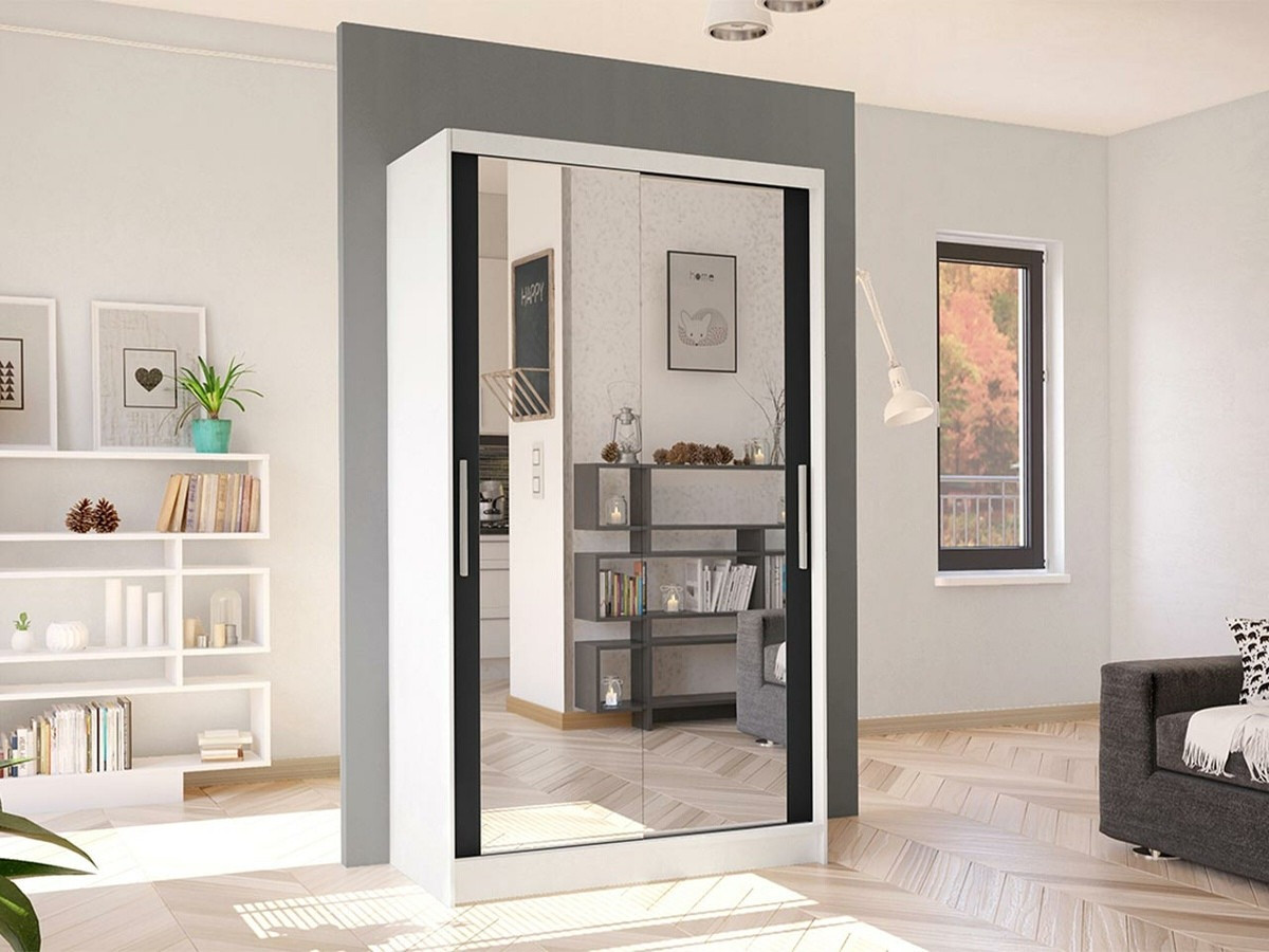 Armadio Closico Structor VII (Bianco + Nero)