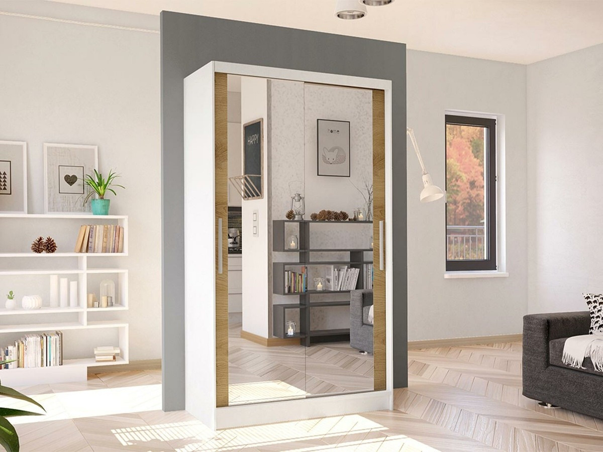 Armadio Closico Structor VII (Bianco + Rovere Artisan)