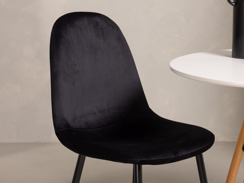 Set sala da pranzo Dallas 3790 (Nero + Aksominė Nero)