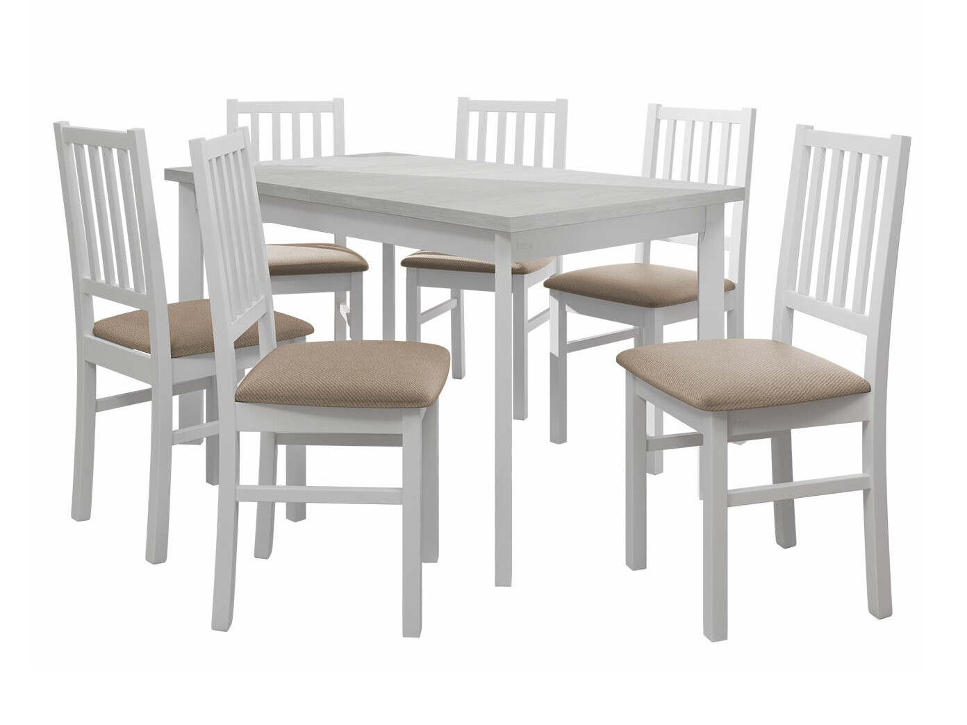 Set sala da pranzo Victorville 264 (Bianco)