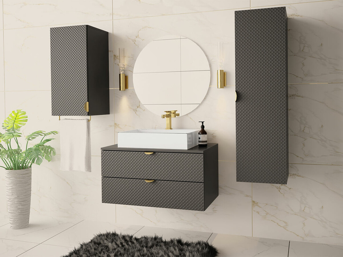 Mobiletto del bagno Matrix (Grigio)