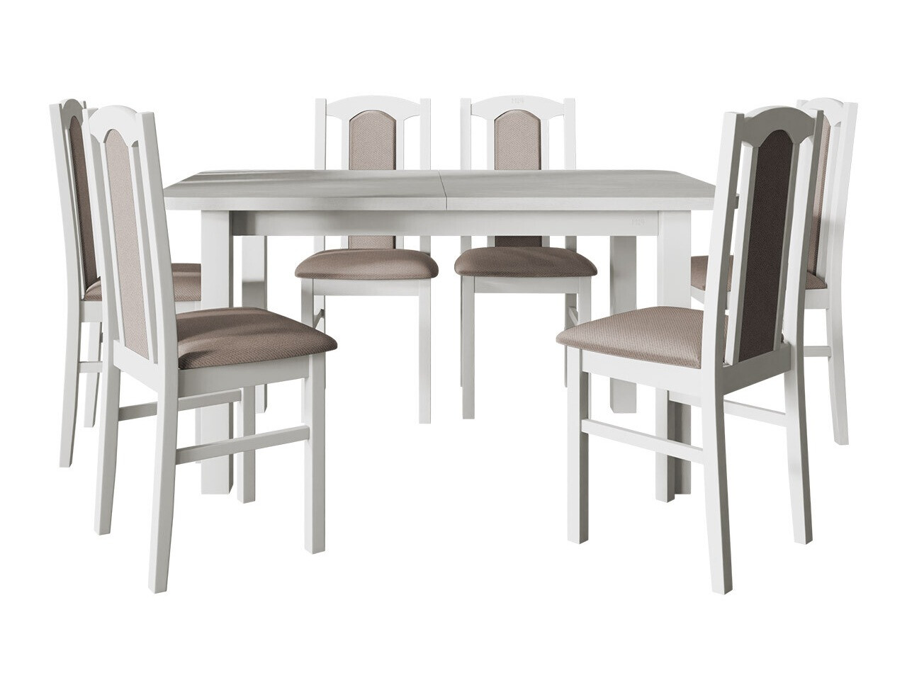 Set sala da pranzo Victorville 273 (Bianco)
