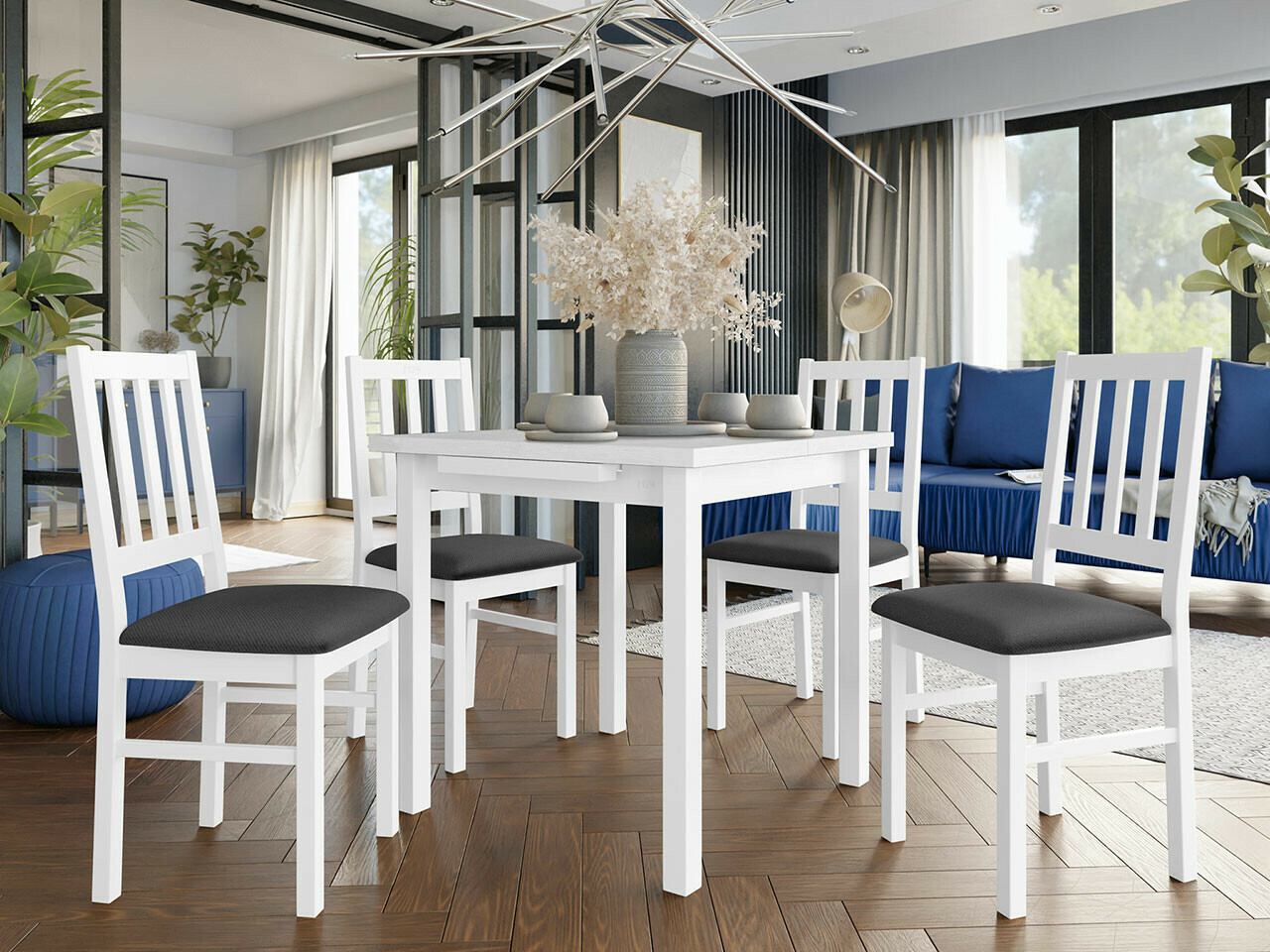 Set sala da pranzo Victorville 275 (Bianco)
