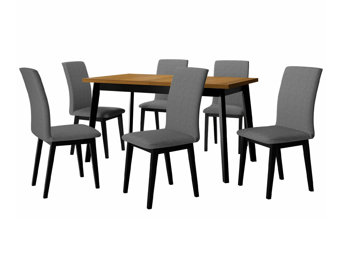 Set sala da pranzo Victorville 288 (Nipote di quercia + Nero)