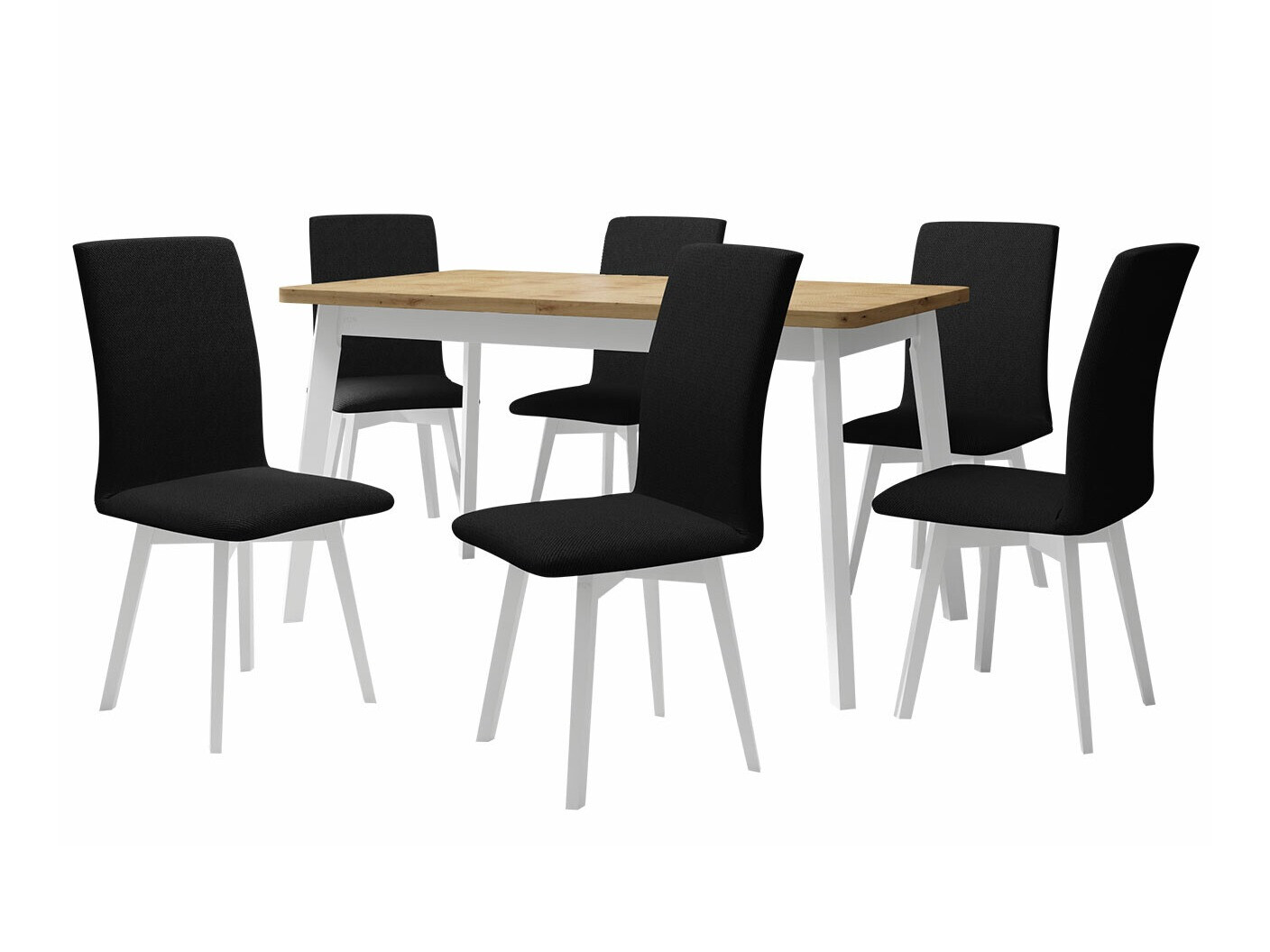 Set sala da pranzo Victorville 291 (Rovere Artisan + Bianco)