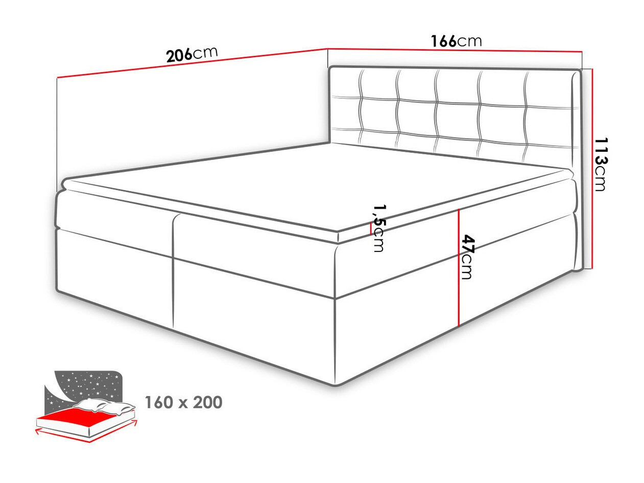 Letto continentale Comfivo Gaudens (Kronos 22)