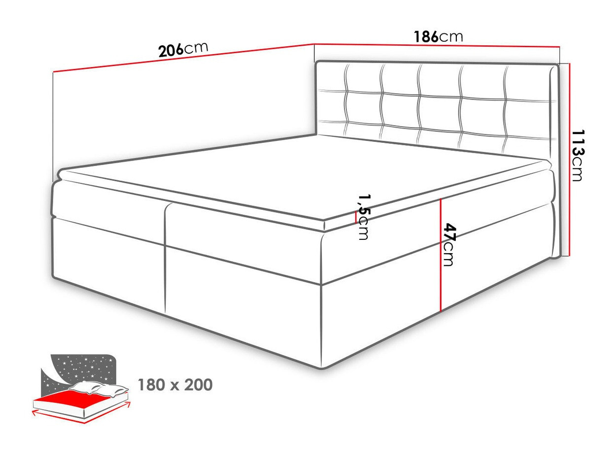 Letto continentale Comfivo Gaudens (Kronos 22)