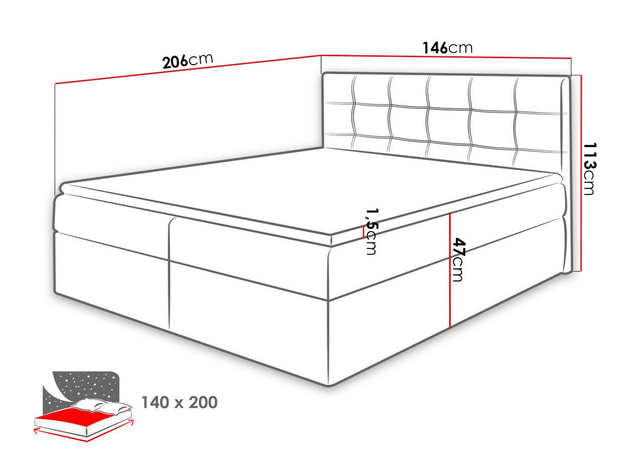 Letto continentale Comfivo Gaudens (Kronos 29)