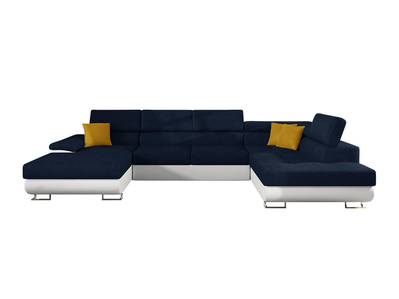 Divano angolare Comfivo Ruta IV (Soft 017 + Uttario Velvet 2967 + Uttario Velvet 2959)