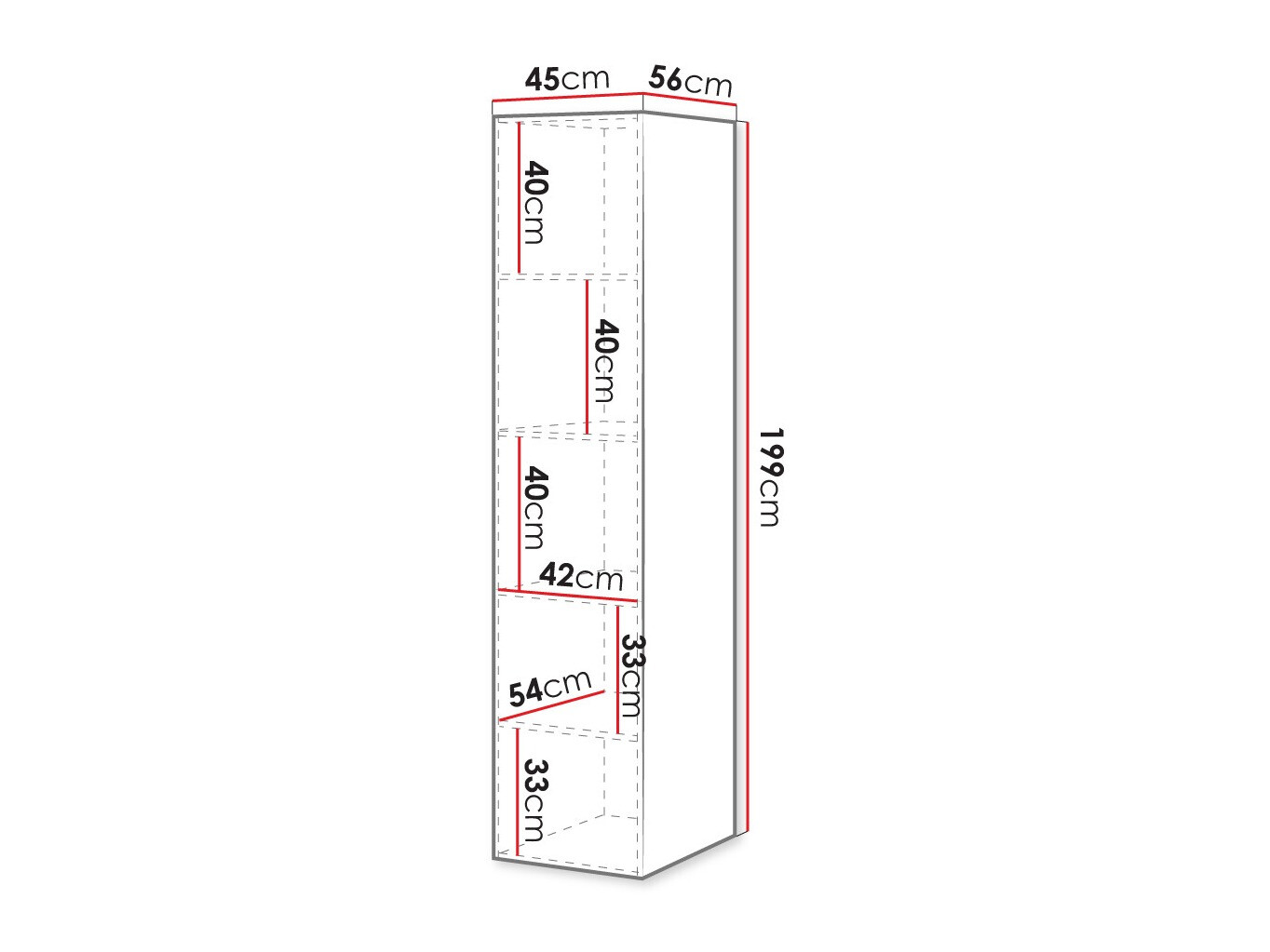 Scaffale Dicto II (Bianco)