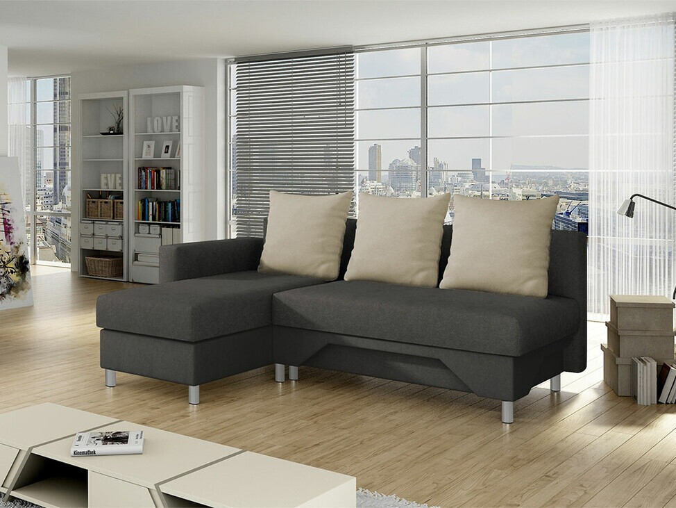 Divano angolare Akron 100 (Suedine 4001 + Suedine 1009)