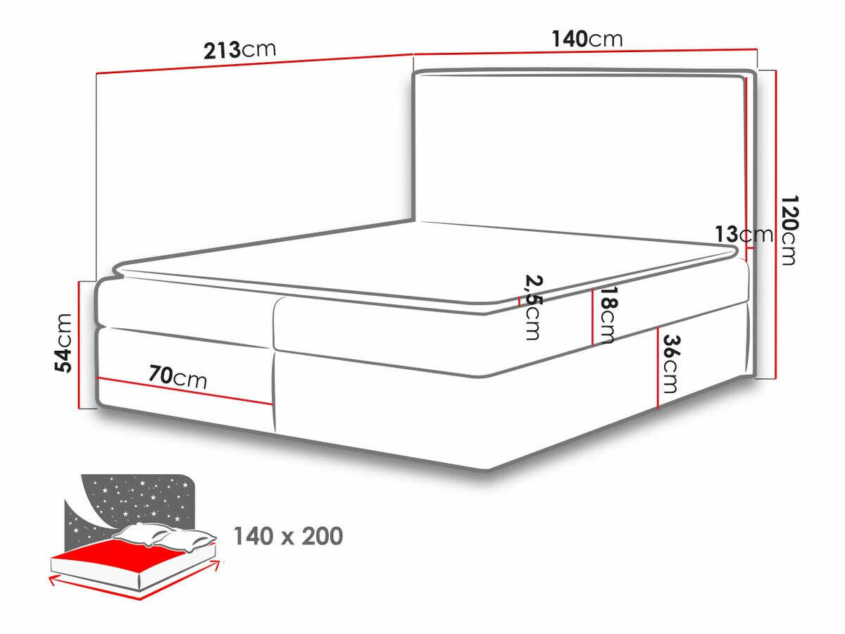 Letto continentale Butyrum (Muna 02)