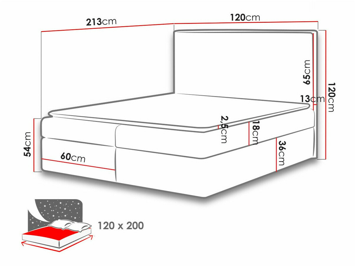 Letto continentale Butyrum (Muna 05)