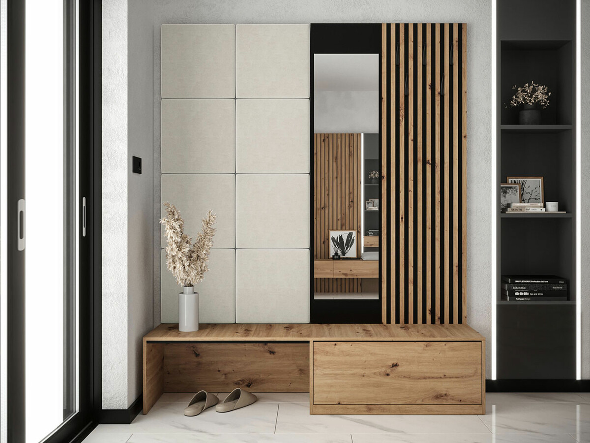 Set arredo da corridoio Fabor (Rovere Artisan + Manila 02)