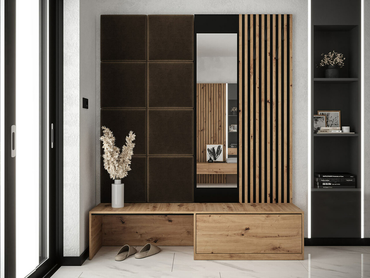 Set arredo da corridoio Fabor (Rovere Artisan + Manila 04)