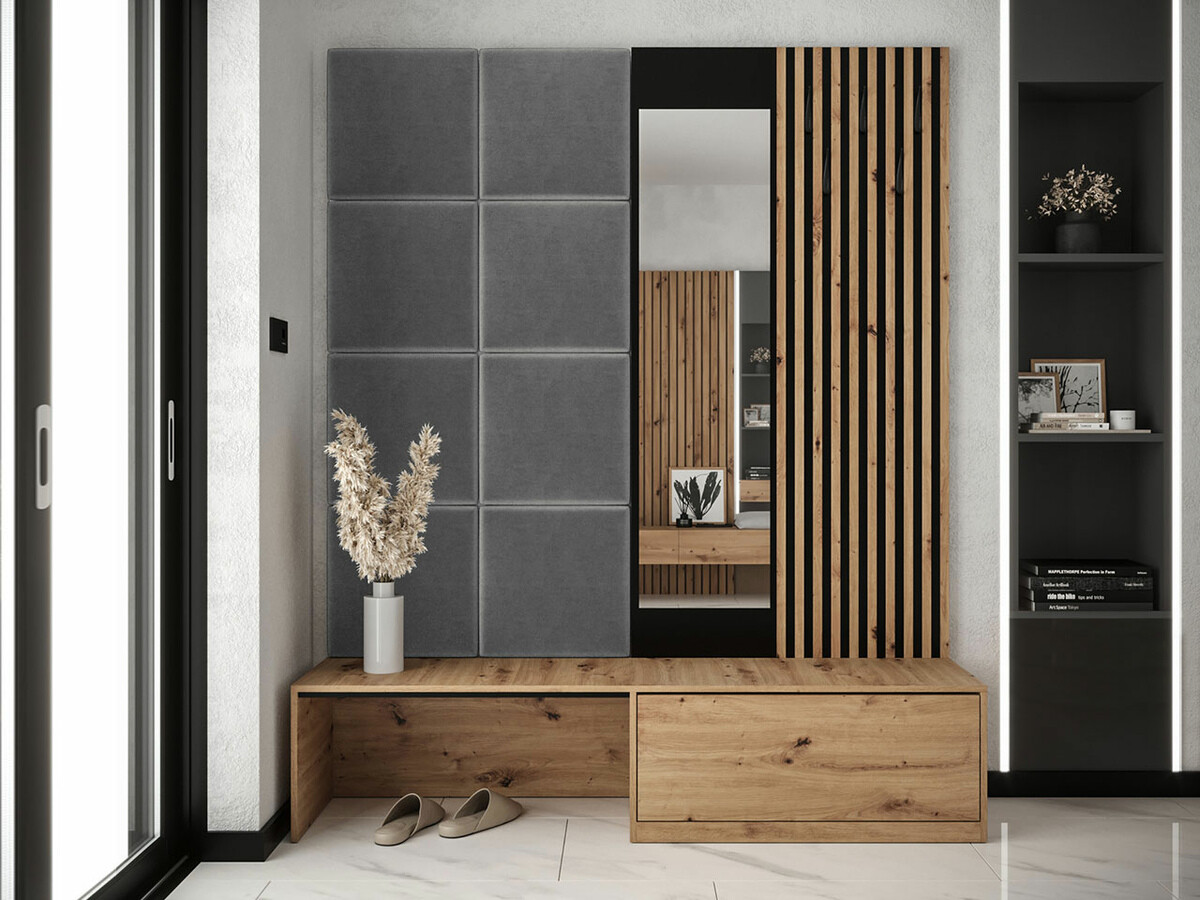 Set arredo da corridoio Fabor (Rovere Artisan + Manila 16)