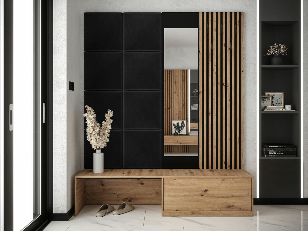 Set arredo da corridoio Fabor (Rovere Artisan + Manila 18)