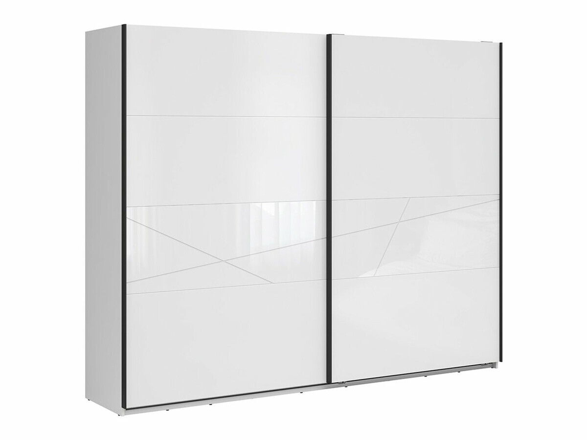 Armadio Fivale 124 (Bianco lucido + Bianco)
