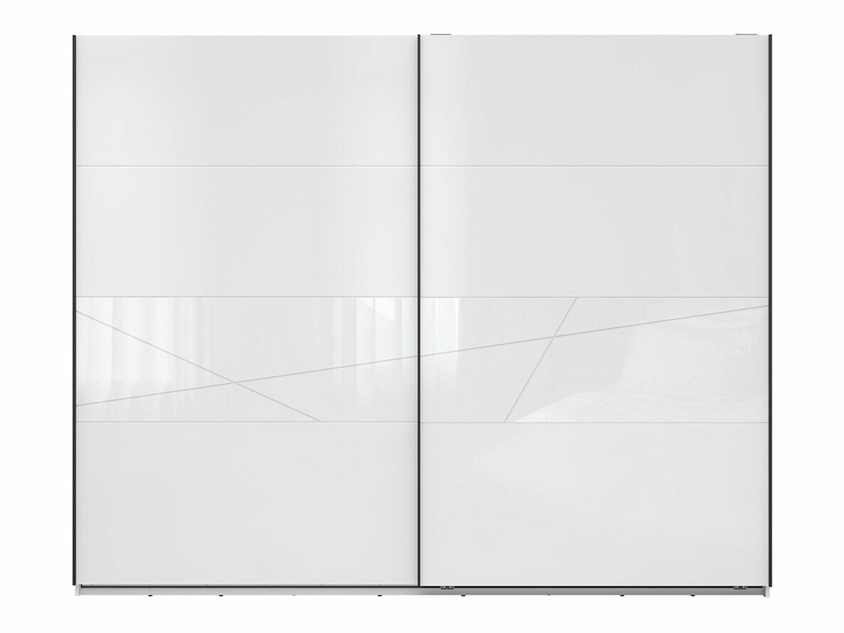 Armadio Fivale 124 (Bianco lucido + Bianco)