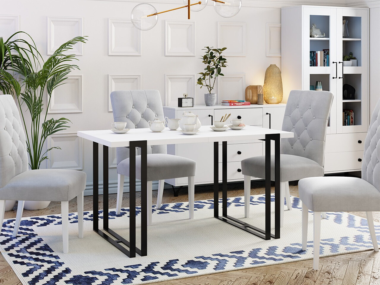 Tavolo Comfivo Sors (Bianco + Nero)
