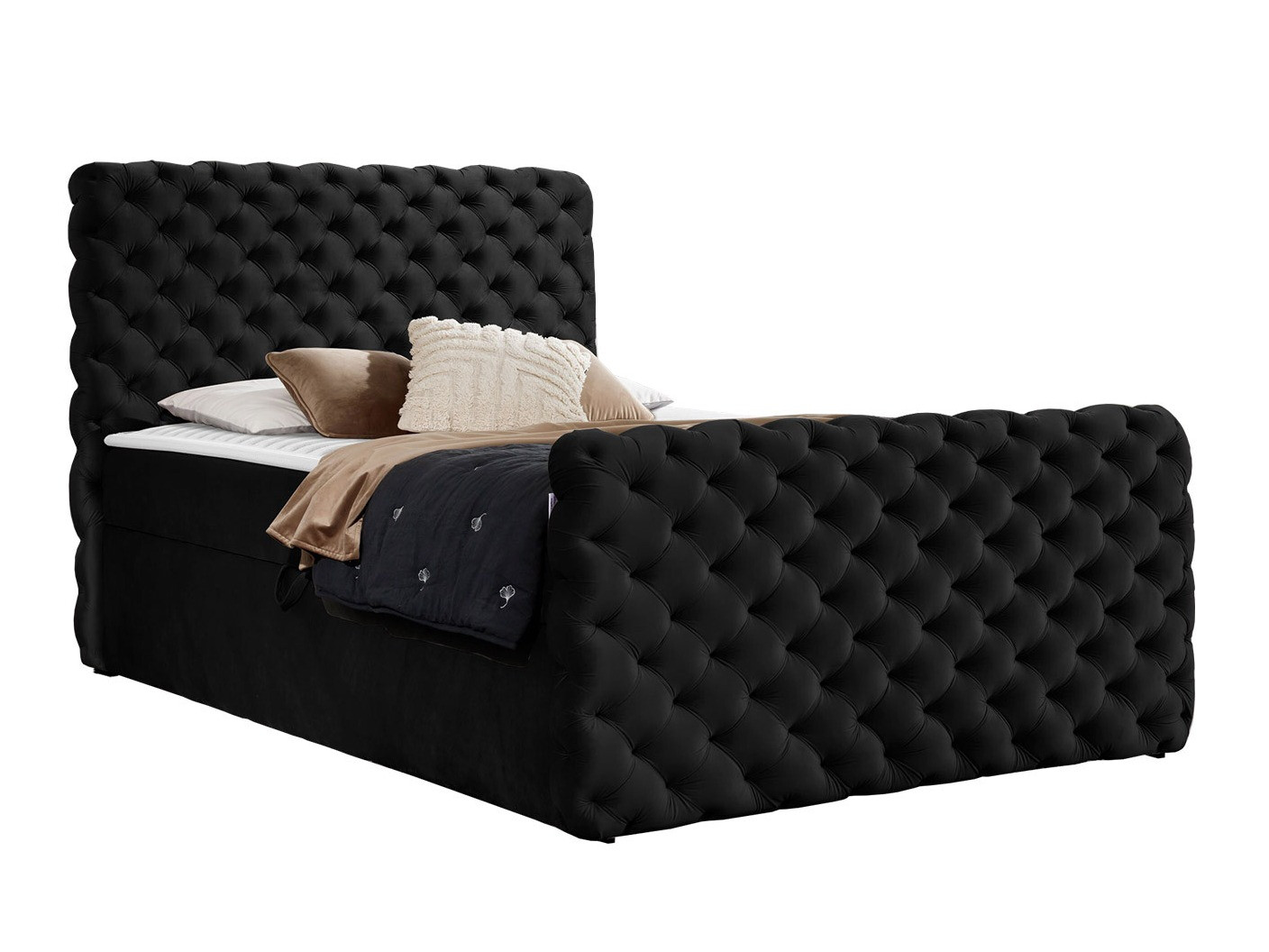 Letto continentale Lac I (Velluto 20)