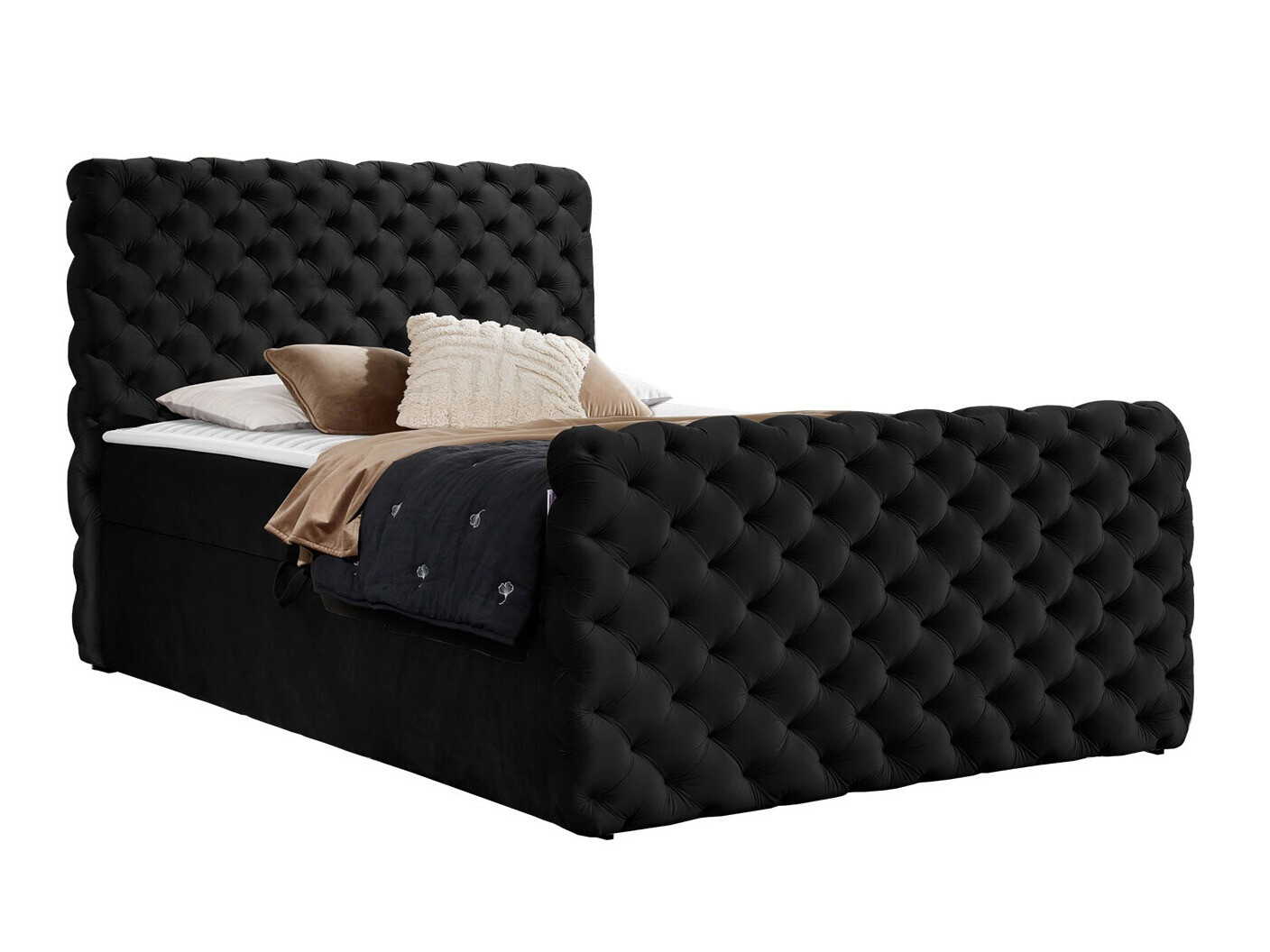 Letto continentale Lac I (Velluto 20)