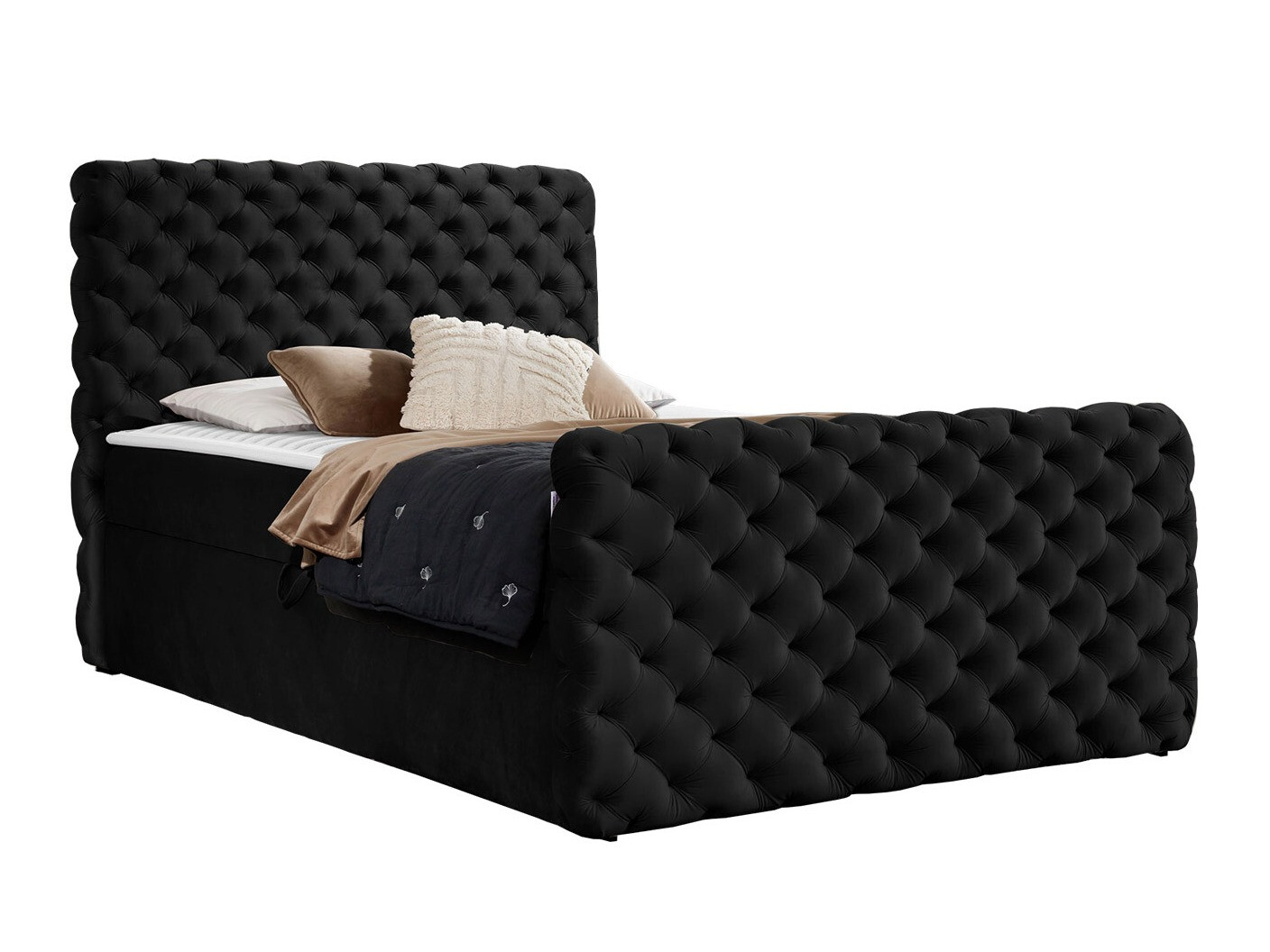 Letto continentale Lac I (Velluto 20)