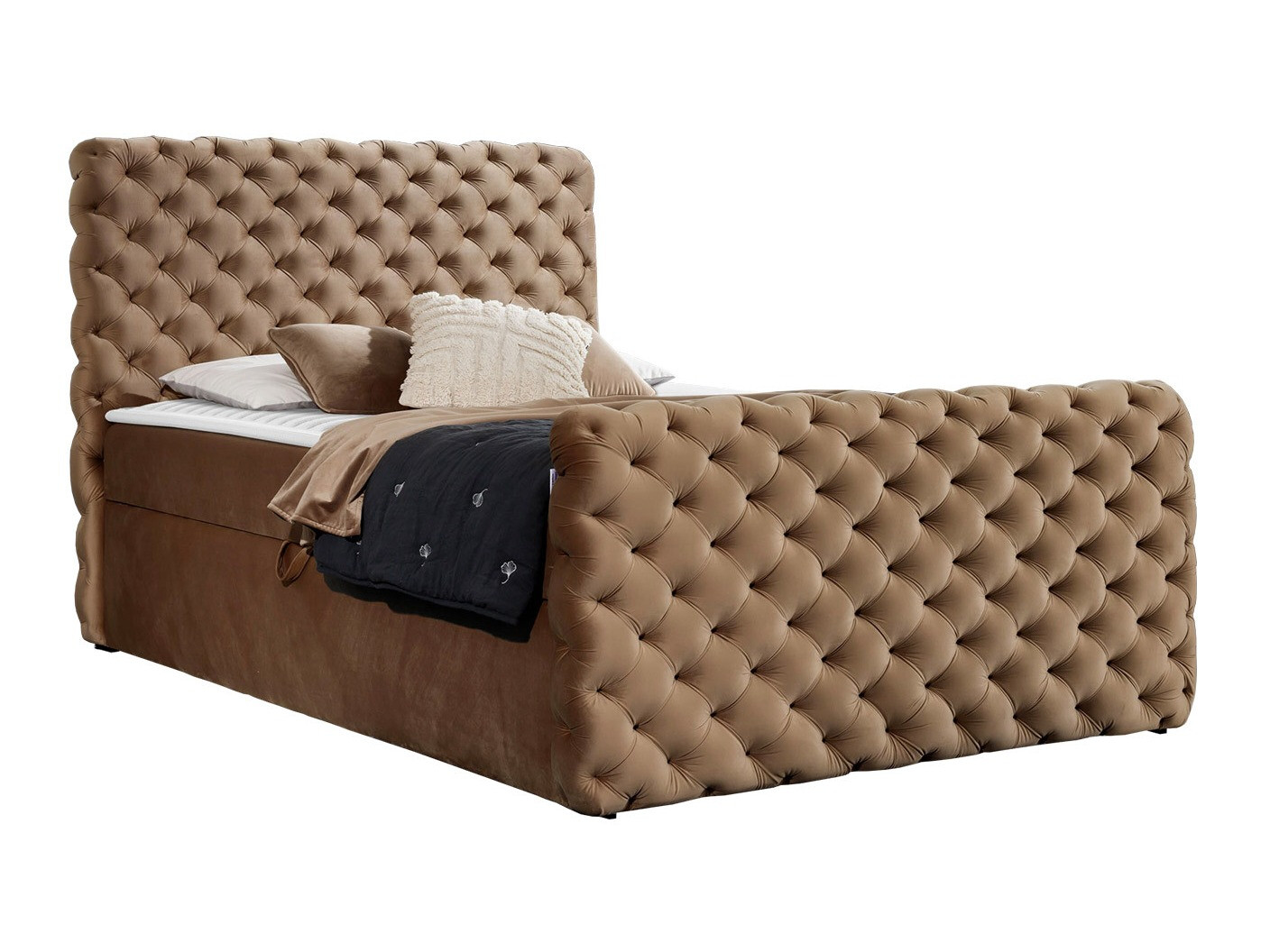 Letto continentale Lac I (Velluto 30)