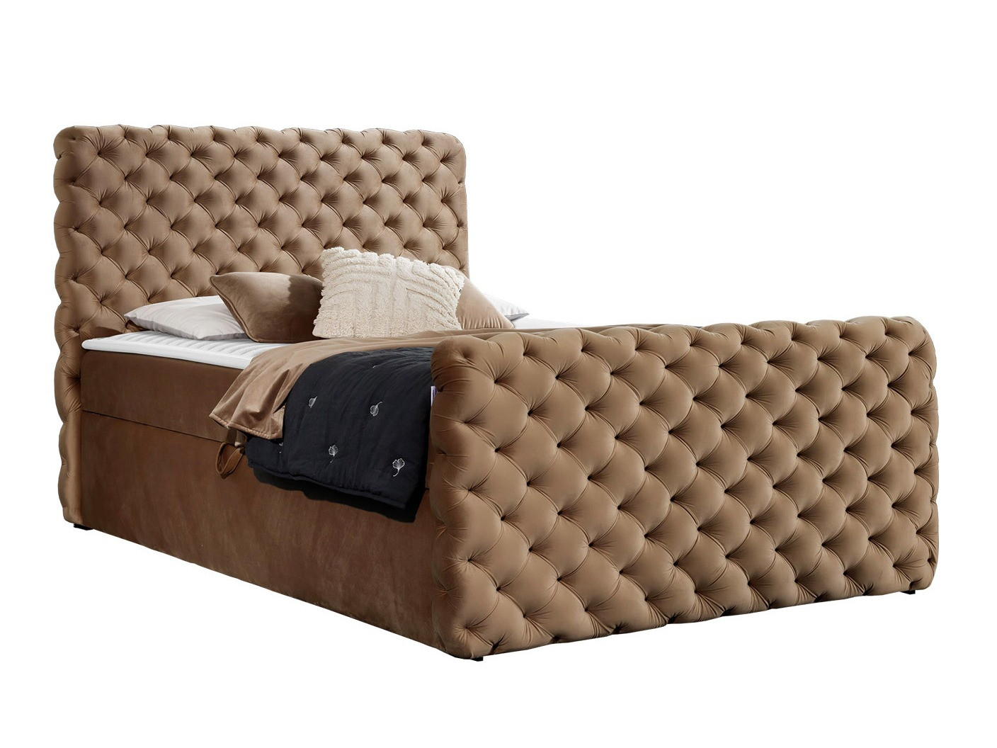 Letto continentale Lac I (Velluto 30)