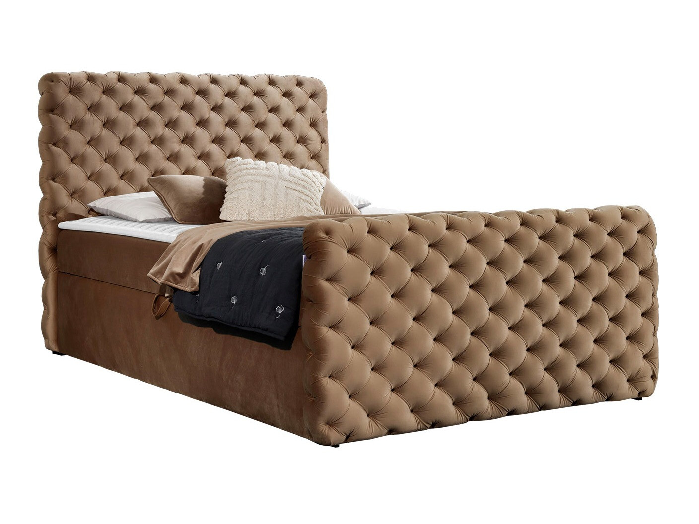 Letto continentale Lac I (Velluto 30)