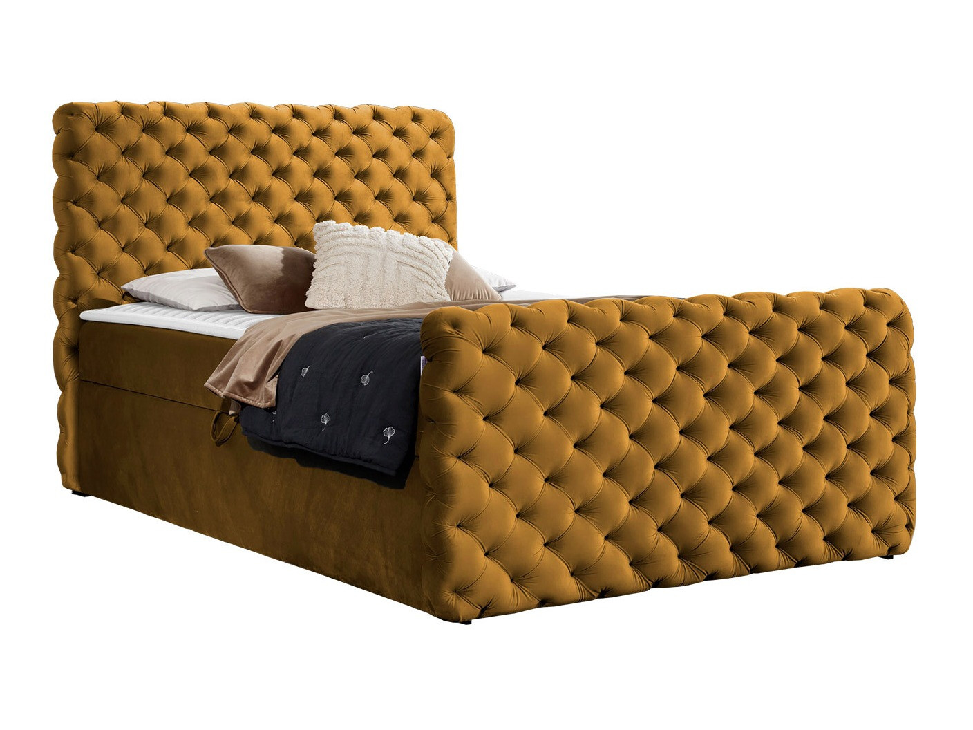 Letto continentale Lac I (Velluto 8)