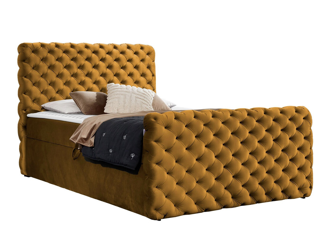 Letto continentale Lac I (Velluto 8)