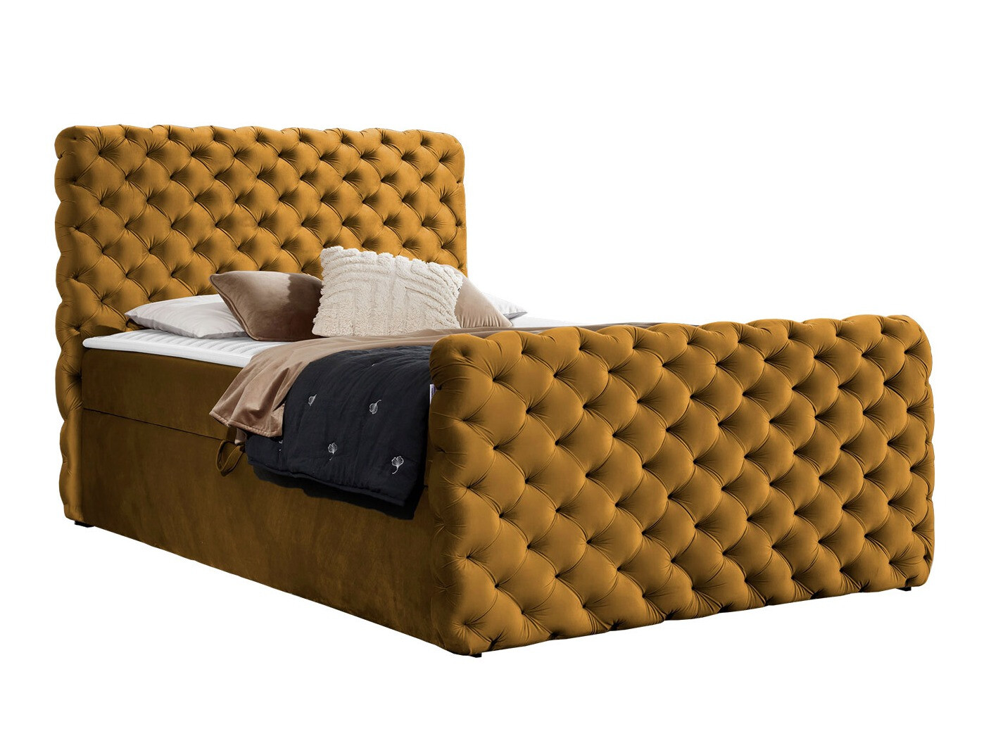 Letto continentale Lac I (Velluto 8)