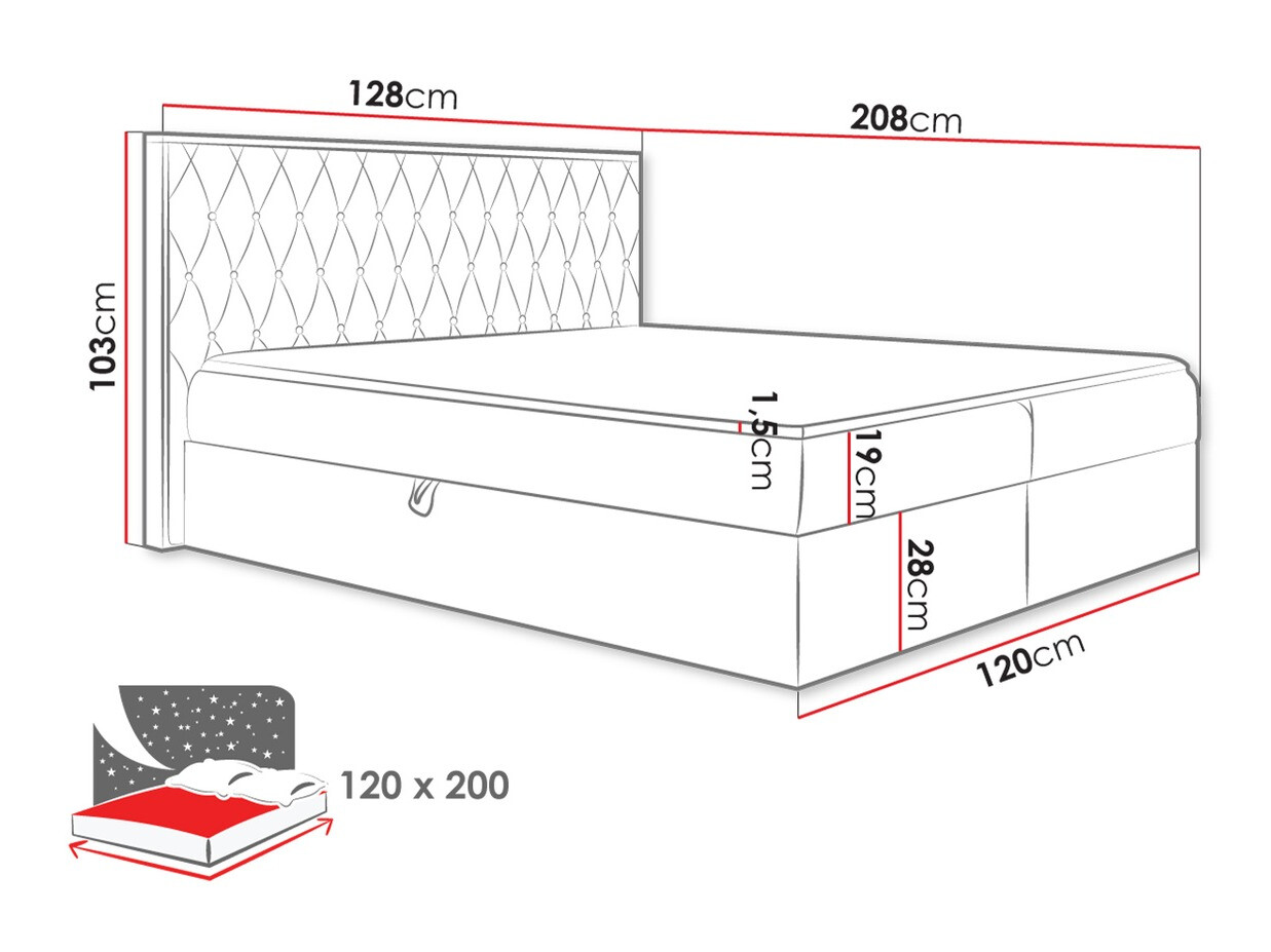 Letto continentale Navis II (Faro 20)