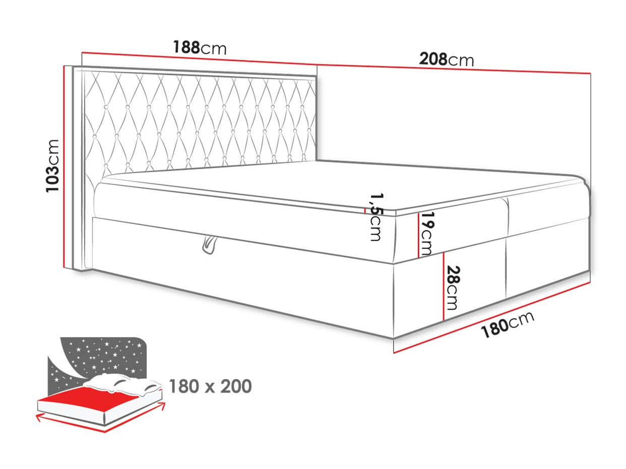 Letto continentale Navis II (Faro 20)