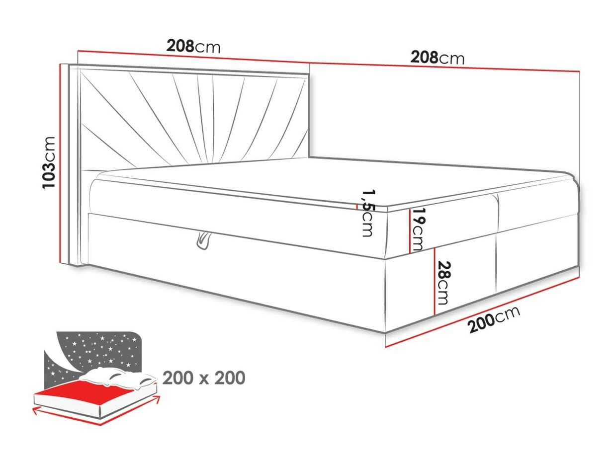 Letto continentale Navis (Faro 20)