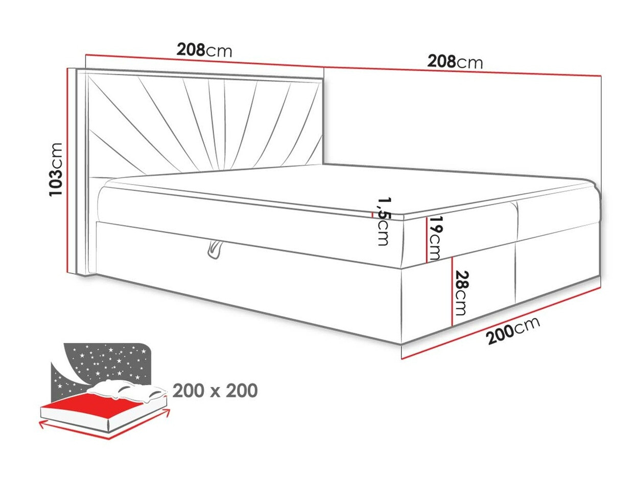 Letto continentale Navis (Twist 23)