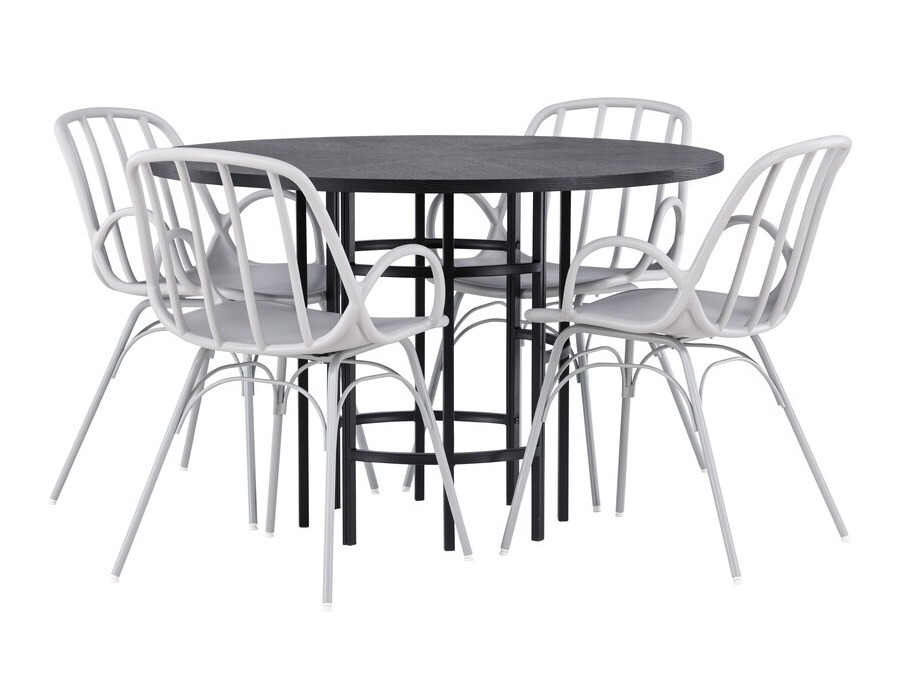 Set sala da pranzo Dallas 3914 (Grigio chiaro)