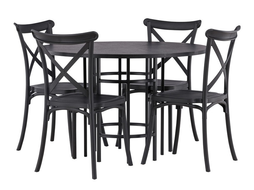 Set sala da pranzo Dallas 3917 (Nero)