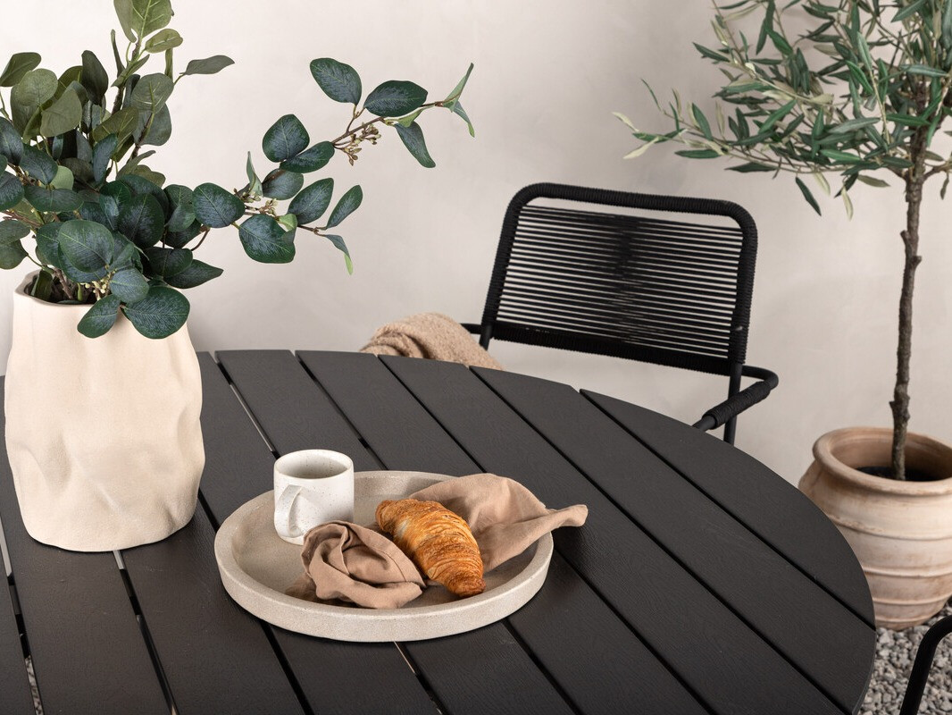 Tavolo e sedie set Dallas 3924 (Nero)