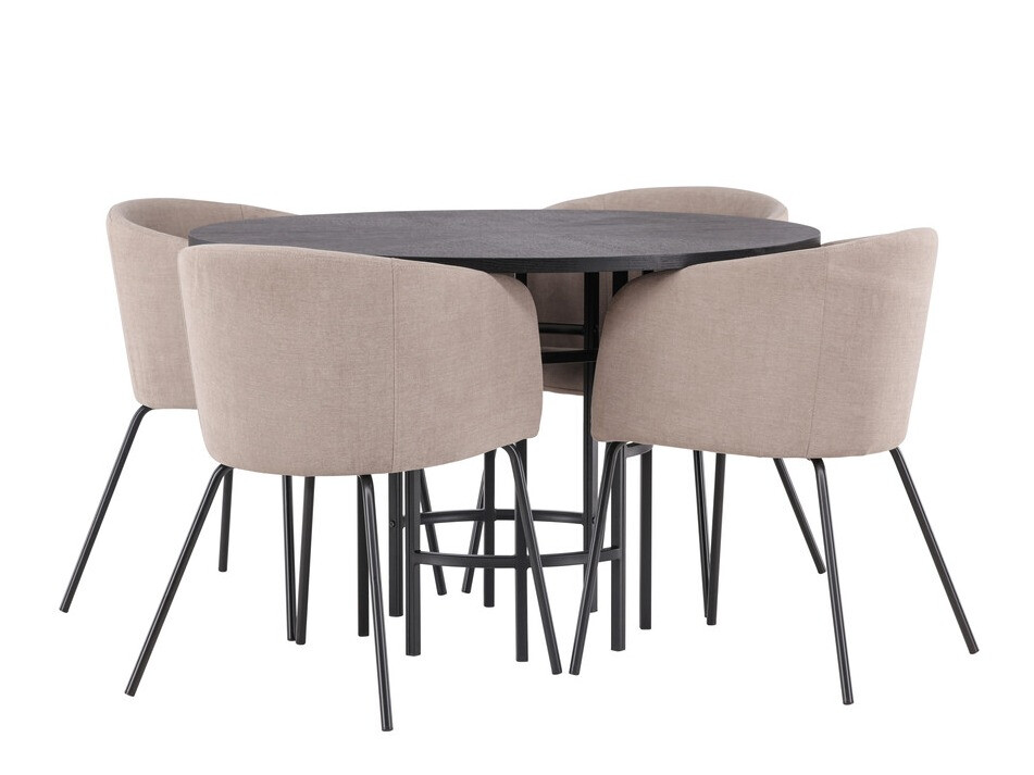 Set sala da pranzo Dallas 3972 (Nero)