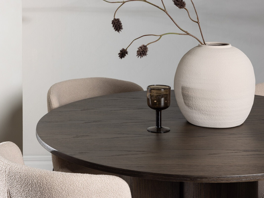 Set sala da pranzo Dallas 3989 (Beige + Nero)