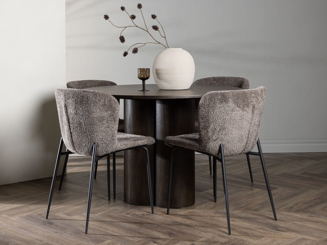 Set sala da pranzo Dallas 3989 (Marrone + Nero)