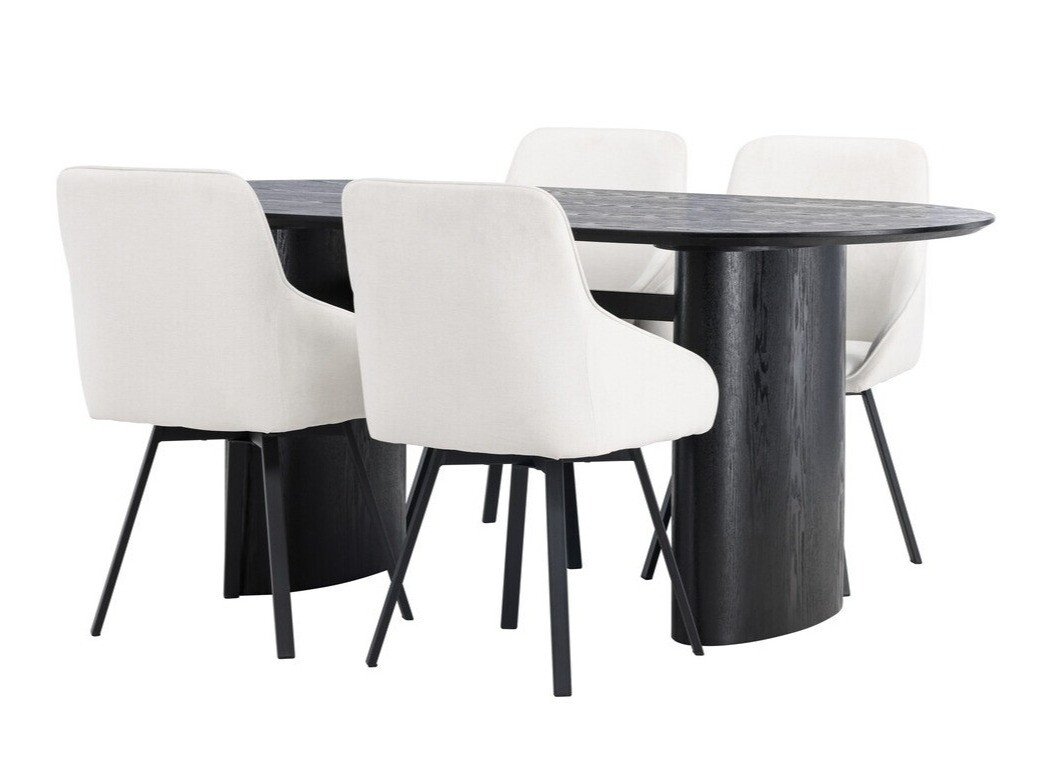 Set sala da pranzo Dallas 3991 (Nero)