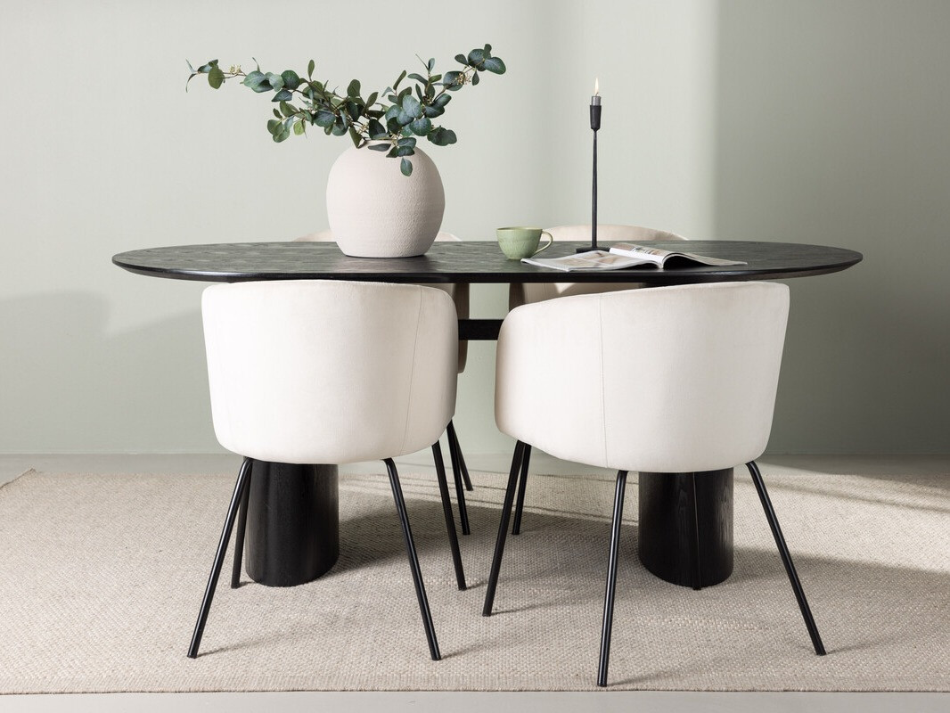 Set sala da pranzo Dallas 3992 (Nero)