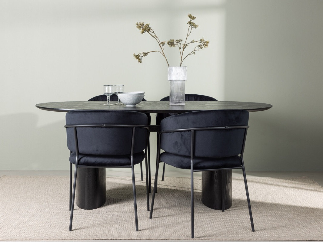 Set sala da pranzo Dallas 3994 (Nero)